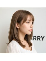 ヘアーズ ベリー 香椎店(hairs BERRY)&nbsp;★艶感UP暖色系カラーとウェーブの大人ミディアム小顔魅せ効果◎