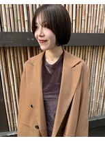 ドルセプラタ(Dulce plata) 【kaN.】ミニボブ×オリーブグレージュ×髪質改善ストレート