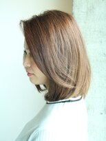 ヘアメイク フレンシア(hair make flencia)&nbsp;前髪長めのワンカールロブスタイル