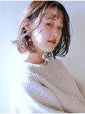 【morio成増】夏　耳かけ　毛先パーマ　外ハネボブ