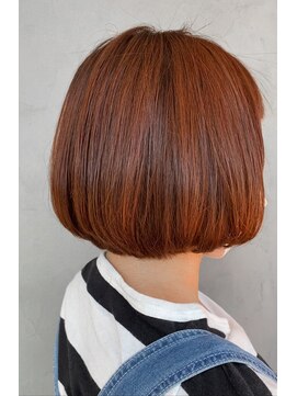 ヘア プロデュース キュオン(hair produce CUEON.) テラコッタカラー　×　ボブ