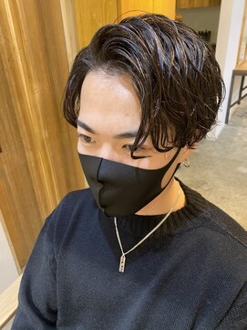 エルオム(EL.HOMME) 【YUKI】センターパート×ニュアンスパーマ