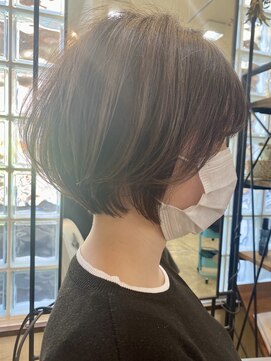 サロンアオ(salon ao) salon ao　リアルスタイル 　伸ばしかけのショート