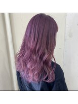 アジールヘア 北千住駅西口店(agir hair)&nbsp;ピンクムラサキ韓国ブリーチ北千住