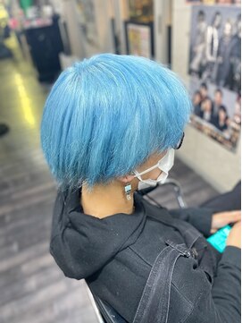 ミミック (mimic) 【派手髪】水色カラー【ホワイトカラー】