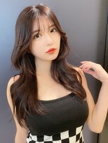 アリュウル 表参道 青山(Allure)&nbsp;顔まわりカットでお洒落韓国ヘア/ワンホンヘア クレージュ 暗髪