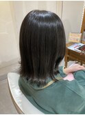 20.30代 ネイビーアッシュ 髪質改善 美髪