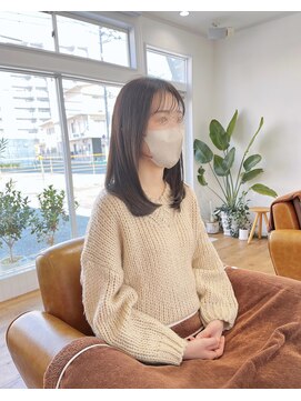 コムヘアー(COM HAIR) ロブ。艶髪。