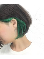 アジールヘア 東上野店(agir hair)&nbsp;インナーグリーン、インナーカラー【上野/御徒町】