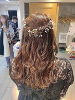 テトラ バイ ネオリーブ 横浜西口店(tetra by neolive)&nbsp;＊花冠風ハーフアップアレンジ＊