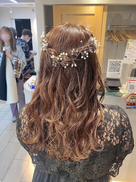 テトラ バイ ネオリーブ 横浜西口店(tetra by neolive) *花冠風ハーフアップアレンジ*