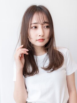 ハバナ 渋谷(HAVANA) 20代30代大人可愛い斜めバンググレージュカラー/レイヤーカット