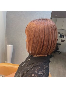 ステージ 豊津(STAGE) 前下がりボブ×ピンクベージュ