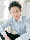 mod's姪浜/アップバング黒髪ダークアッシュベリーショートh