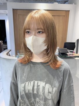 テトラ バイ ネオリーブ 横浜西口店(tetra by neolive) ＊ミルクティー×オレンジカラー[横浜/横浜駅]