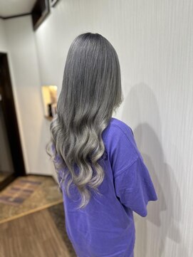 フロレゾンヘアデザインエクステ(floraison hair design exte) 色落ちも一色になるsmoky gray