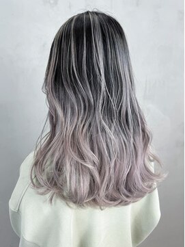 アルバム 銀座(ALBUM GINZA) イメチェンくすみベージュ透明感カラーウェーブパーマ_ba494642