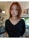 レイヤーカット×こっくりオレンジ