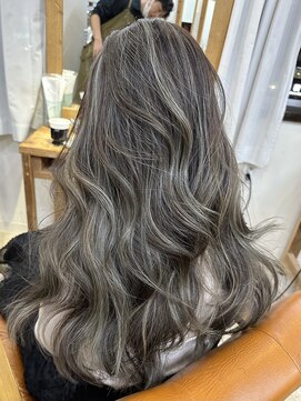 エトラ 渋谷店(etora) 小顔 ネビージュアッシュグレージュハイライトカラー◎