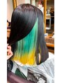 トゥルース 獨協大学前店(Hair&Make TRUTH) ワンポイントで好きなカラーを入れるインナーカラー