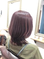 ヘアー グリーン(hair green) 30代40代50代/おしゃれ女子ウルフヘア/レッドブラウン/外ハネ