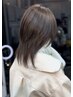 カット付き透明感カラー☆カット＋ダブルカラー＋髪質改善Tr