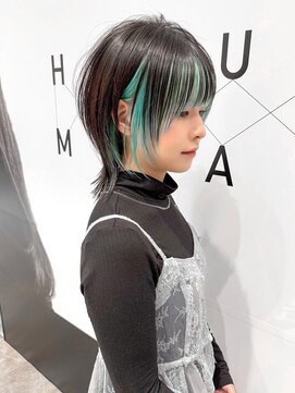 ハルキミナト ジャパン ヨコハマ(HARUKI MINATO japan YOKOHAMA) ミントグリーン/ウルフ/インナーカラー/髪質改善/縮毛矯正