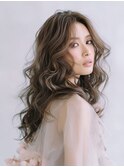 ☆ホワイトグレージュミニウルフデジタルパーマチェリーブラウン