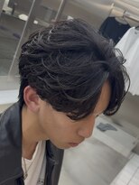 フィフスパーク(fifth PARK)&nbsp;渋谷フェザーパーマ微分け毛流れフェザーショートセンターパート