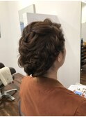 編み込みアレンジ