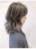 #パーマ#ミディアムパーマ#ベージュ