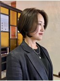 前髪長めの大人ショート【坂根】
