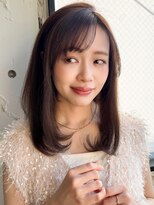 アグノス 青山(Agnos)&nbsp;薄めバングエアリーカールイメチェンシースルーバング艶感