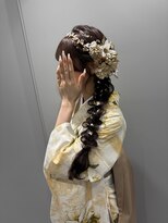 クレア(Crea)&nbsp;袴 着物ヘア 編み下ろし