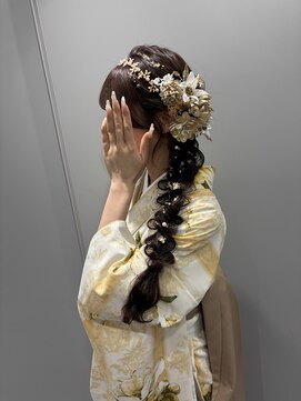 クレア(Crea) 袴 着物ヘア 編み下ろし