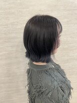 ネウィ 大分中央町店(newi)&nbsp;ブルーブラック×レイヤーボブ
