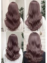 ルノヘアー(Lunohair)&nbsp;ピンクベージュ/イメチェン/透明感カラー/ブリーチなしカラー