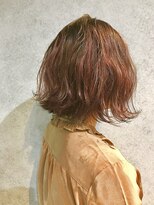 外ハネボブ/アッシュブラウン/ネオウルフ/デザインカラー