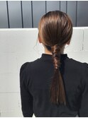ストレートロングの簡単アレンジ