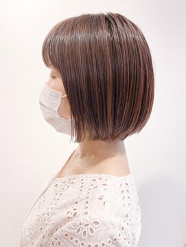 ビアンコ(BlANCO) 甘めカラーのボブスタイル（四ツ橋）