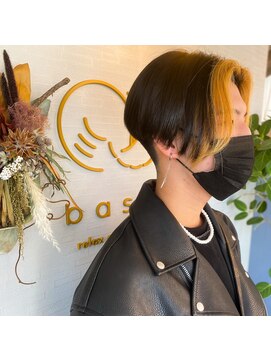 バサラ 敷戸店(basara) フェイスフレーミング×トランクスヘアー×センターパート