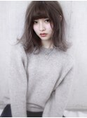 【LUNON cheliy】ハイトーングラデーションカラー×外ハネ