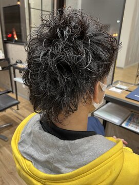 ヘアーメイクスタジオ ライフセカンド(HAIR MAKE STUDIO LIFE 2ND) スパイキーパーマ　メンズカット