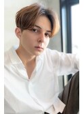メンズアップバング×束感ショートマッシュ