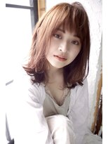 大人可愛い20代30代40代前下がりミディアムボブ丸みミディ池袋