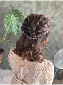 ハーフアップアレンジ♪