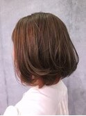 インナーカラー＋ボブショート/フレンチガーリー
