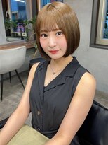 ボブ　ショート　艶髪　髪質改善　ベージュカラー