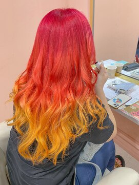 シェリエ(Cherie) グラデーションカラー/カラーバター/レッド/オレンジ/イエロー