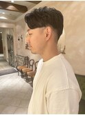 メンズヘアセンターパートメンズパーマヘッドスパ銀座京橋有楽町
